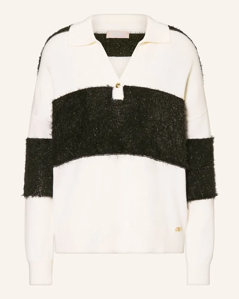 Liu Jo Pullover mit Glitzergarn Weiss