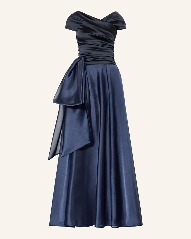 Talbot Runhof Abendkleid Im Materialmix blau 432