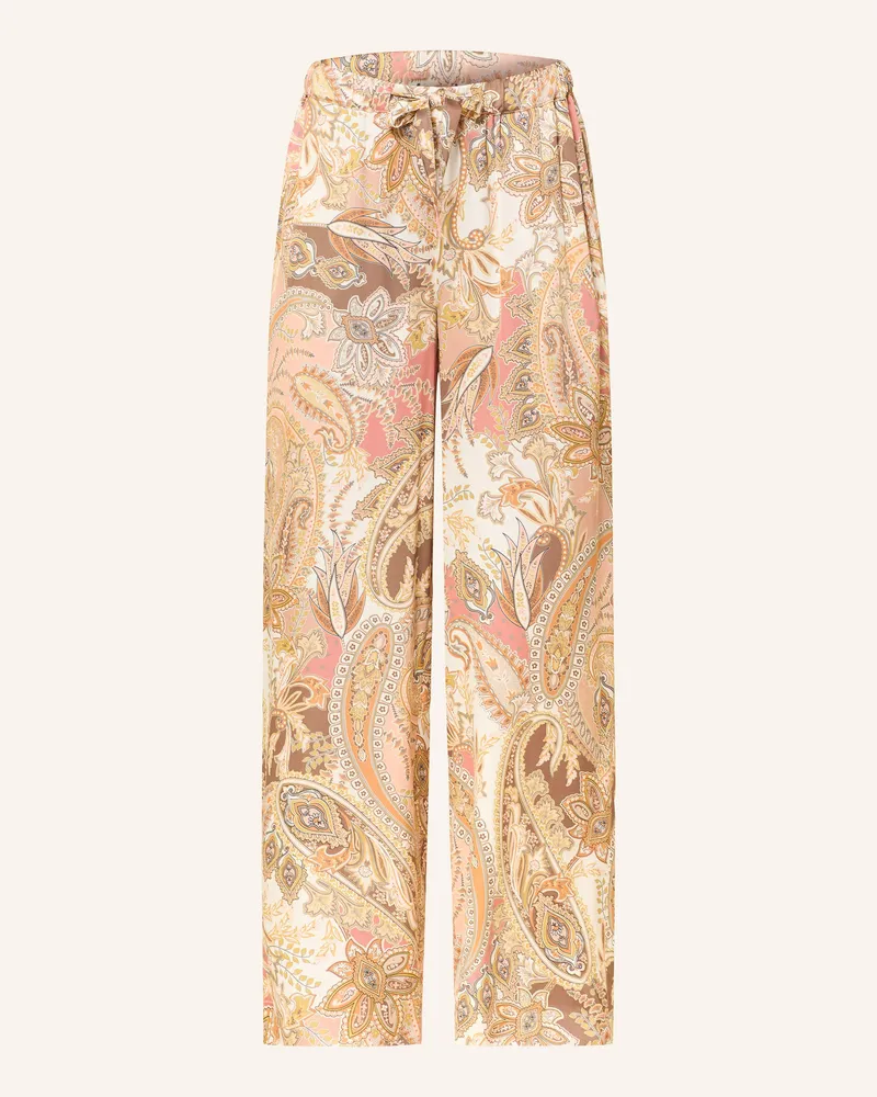 monari Marlenehose Aus Satin braun Dunkelorange