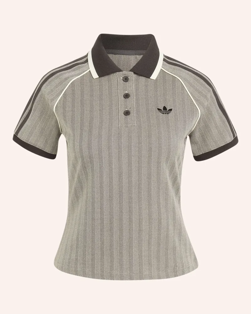 adidas Tweed-Poloshirt braun Braun