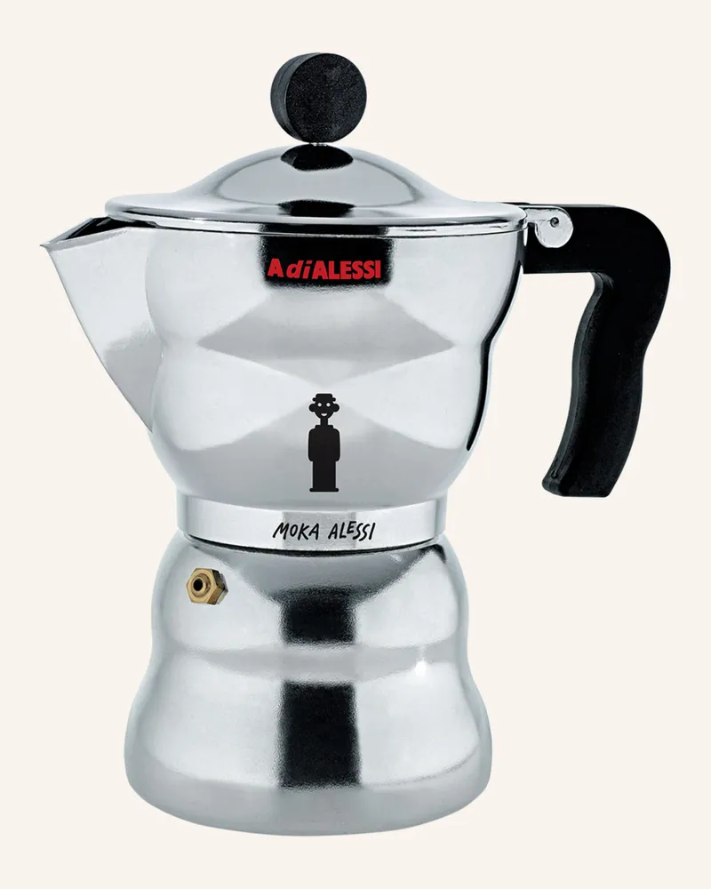 Alessi Espressokocher Moka Alessi silber Silber