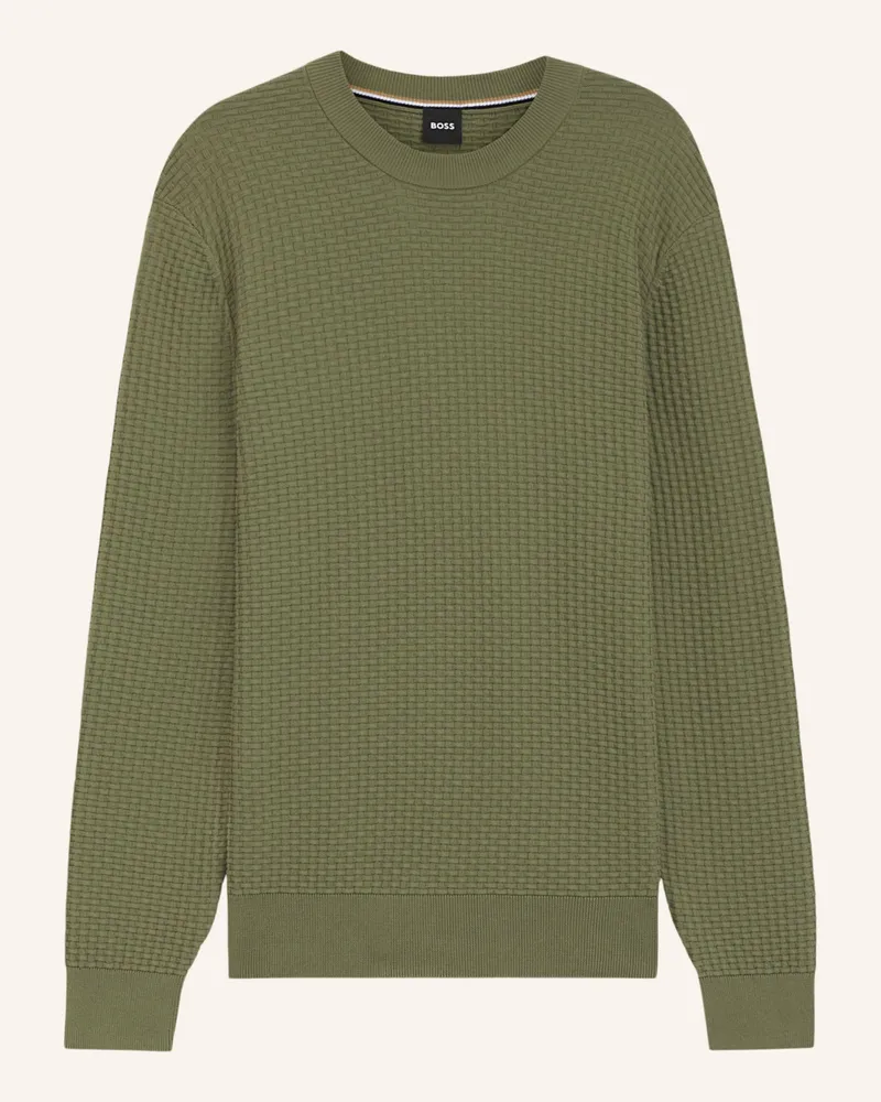 HUGO BOSS Pullover H-IMBERTO Regular Fit Grün