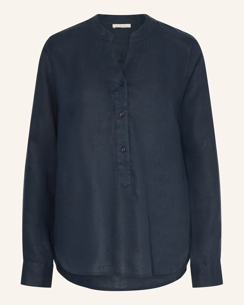 lilienfels Leinenbluse Dunkelblau