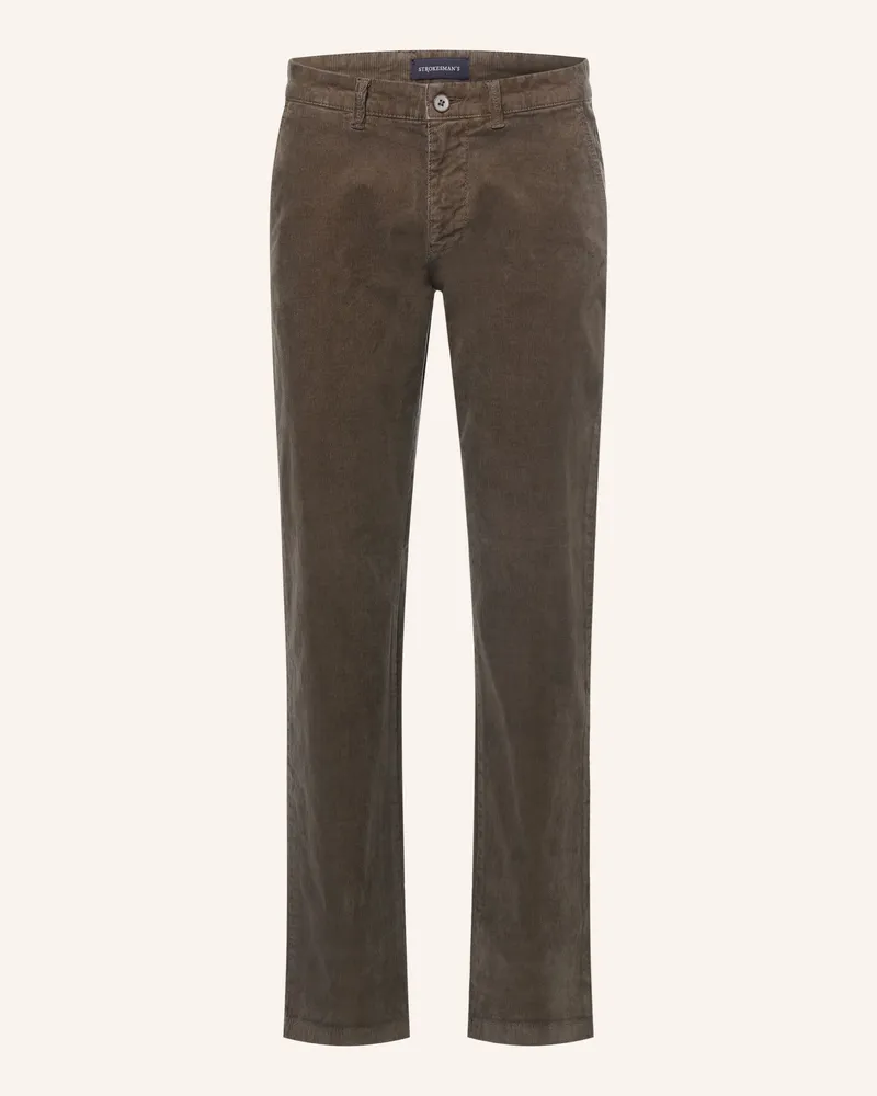 Strokesman's Cordhose Slim Fit gruen Oliv