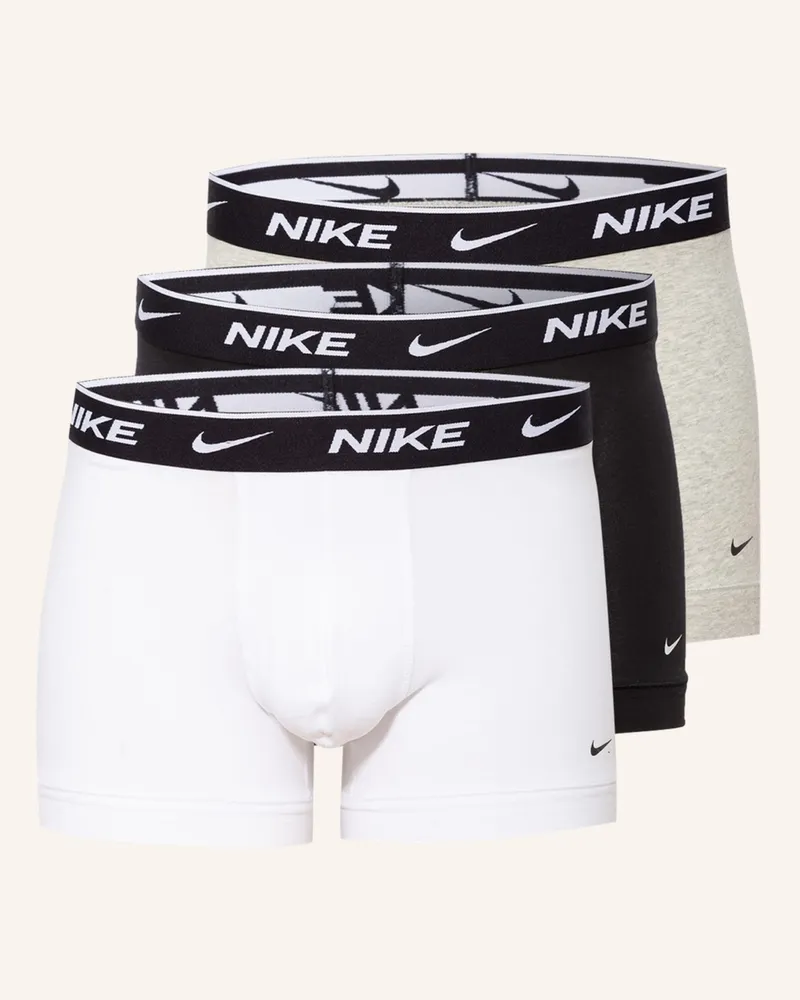 Nike 3er-Pack Boxershorts Dri-Fit Everyday Cotton Stretch weiss Weiss