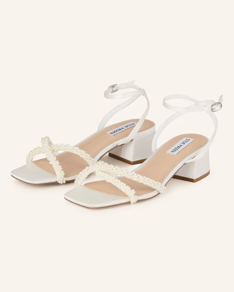 Steve Madden Sandaletten GABBY mit Schmucksteinen Weiss