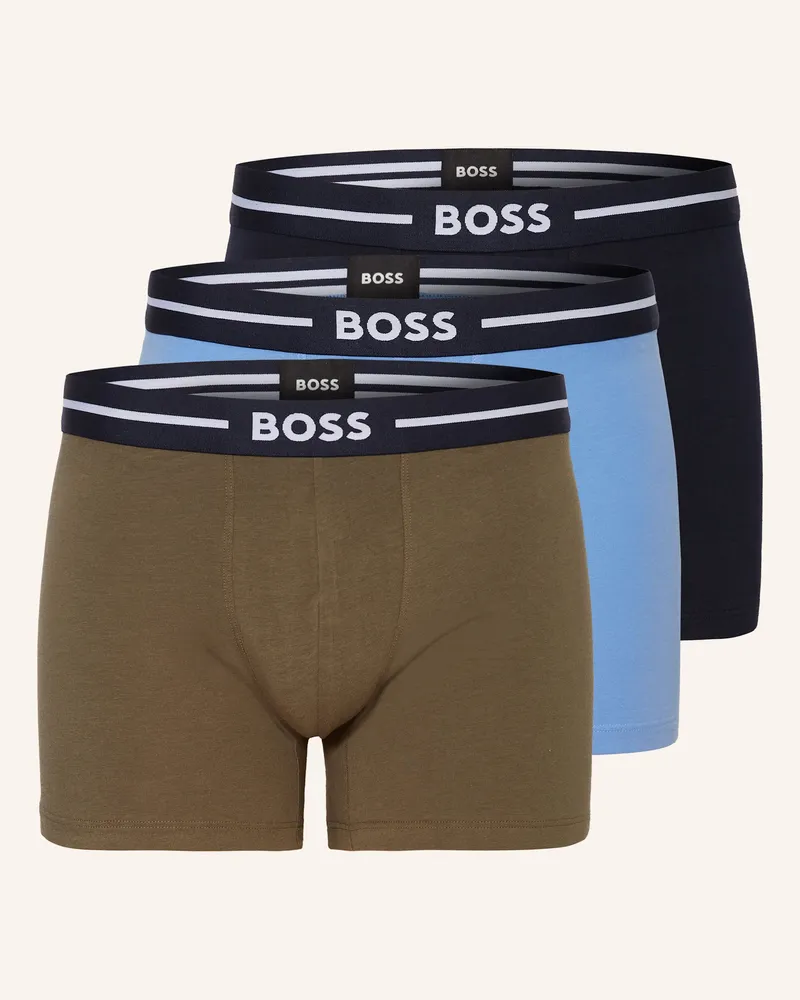 HUGO BOSS 3er-Pack Boxershorts Dunkelblau