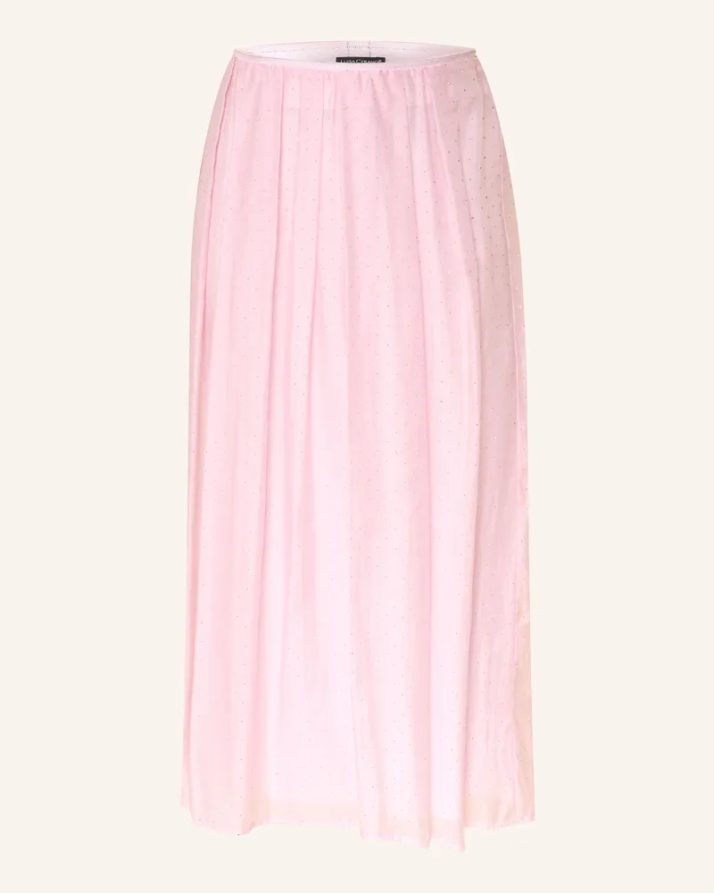 Luisa Cerano Rock Mit Schmucksteinen rosa Hellrosa