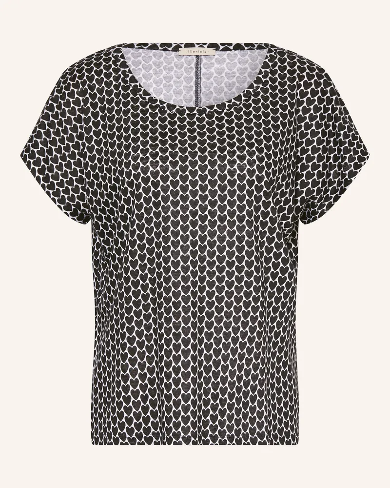 lilienfels T-Shirt aus Leinen Schwarz