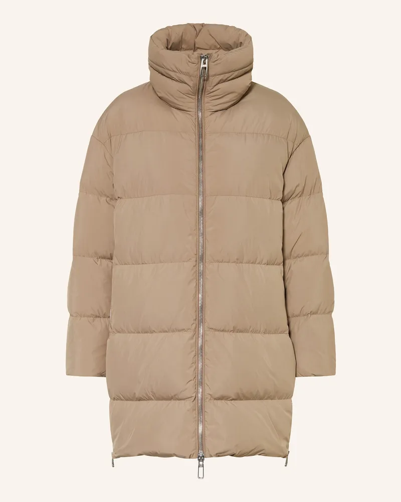 DUNO Daunenmantel SHIVA Hellbraun