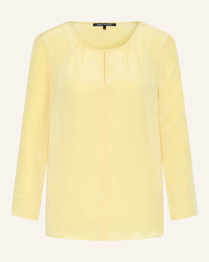 Luisa Cerano Blusenshirt Mit 3/4-Arm rosa Hellgelb