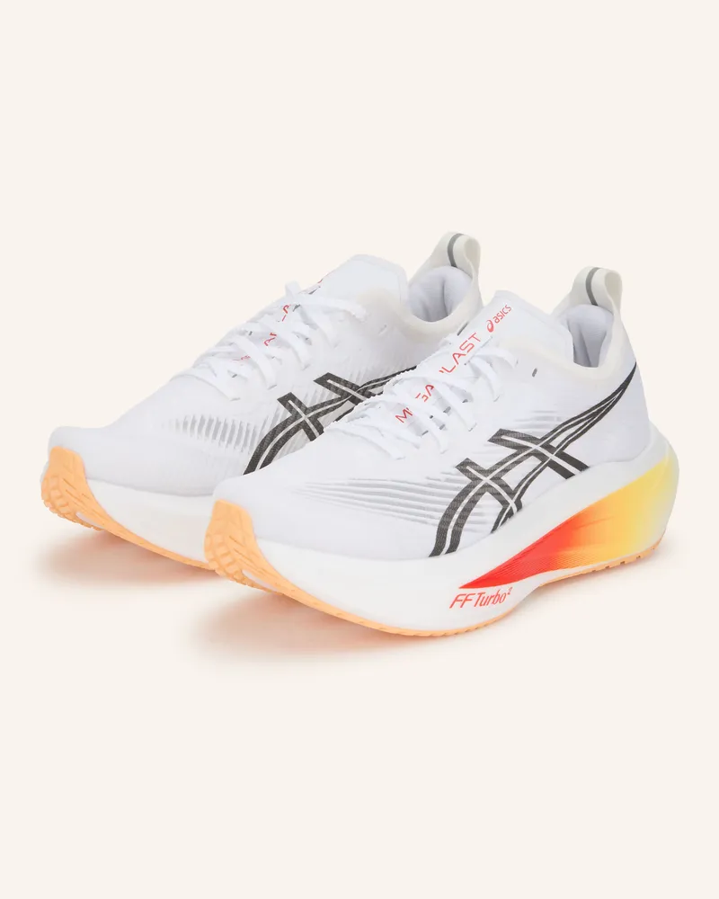 Asics Laufschuhe Megablast orange Weiss