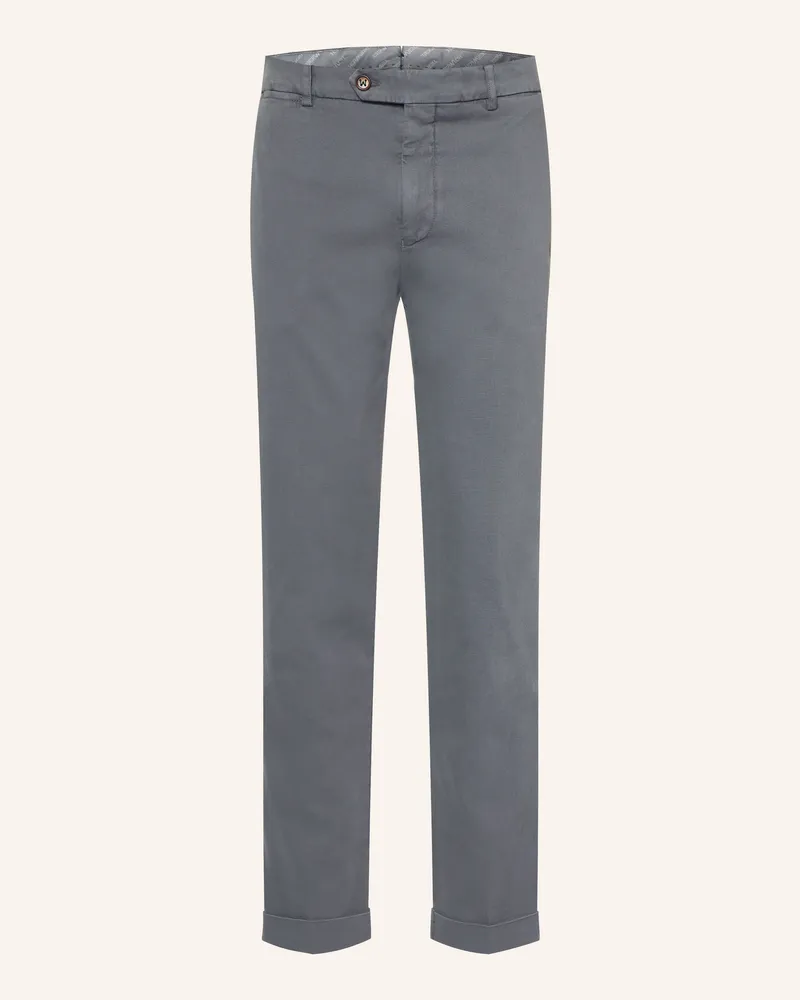 Berwich Chino Yretrolong Slim Fit grau Grau