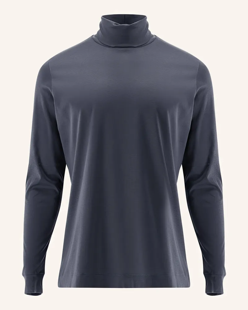 van Laack Longsleeves Polo grau Grau