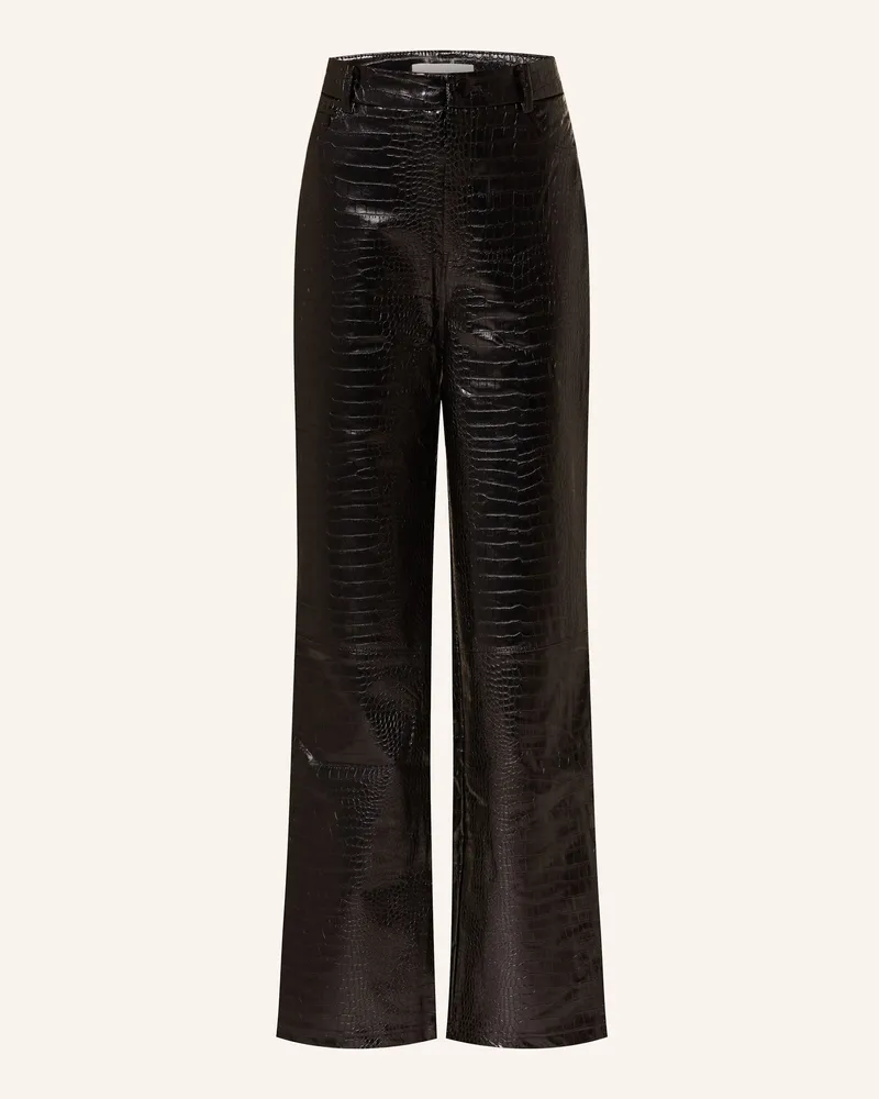 LeGer by Lena Gercke Marlenehose FABIANE in Lederoptik Schwarz