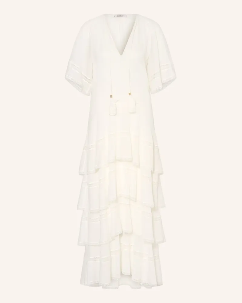 Dorothee Schumacher Kleid Dreamful Volumes Mit Volants Und Spitze weiss Creme