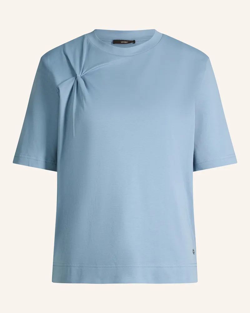 windsor. T-Shirt blau Hellblau