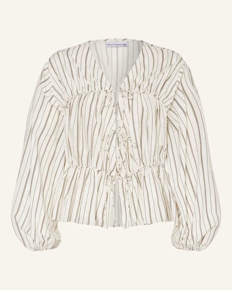 Faithfull The Brand Bluse MONDELLO mit Seide Weiss
