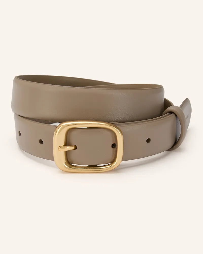 Calvin Klein Ledergürtel beige Taupe