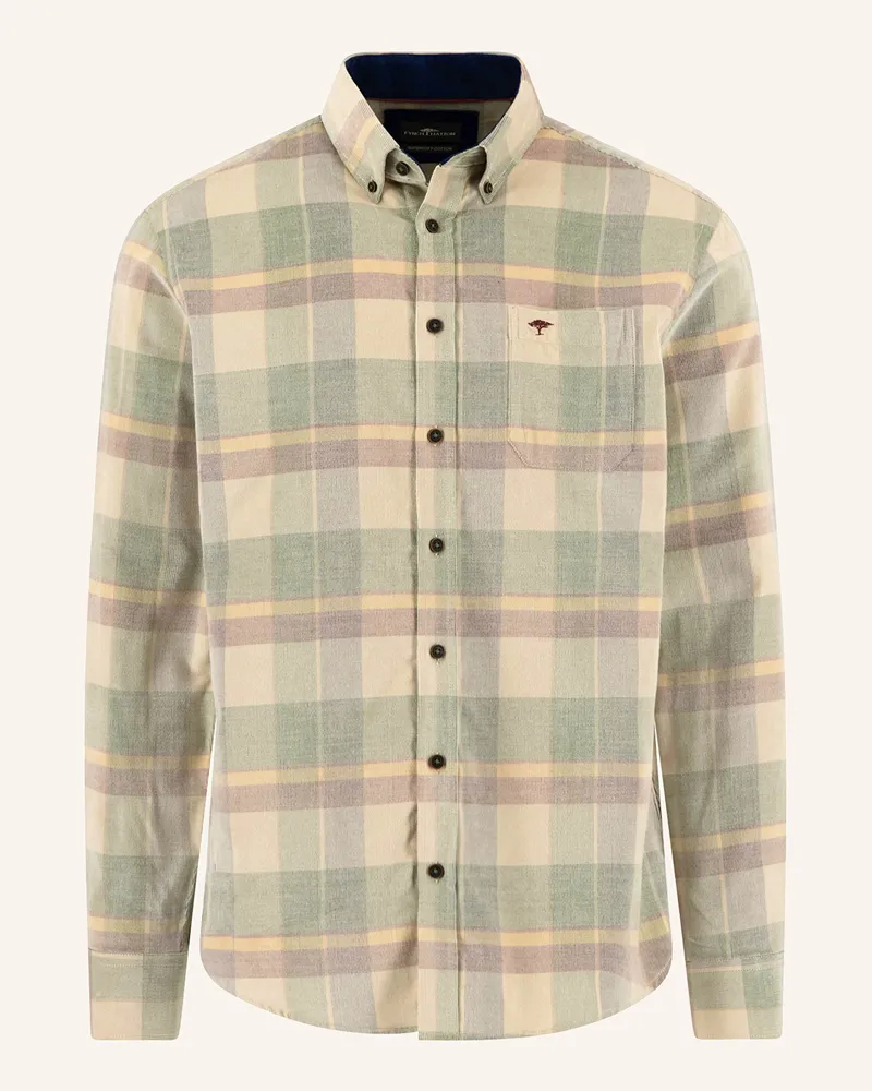Fynch-Hatton Cordhemd Regular Fit beige Hellbraun