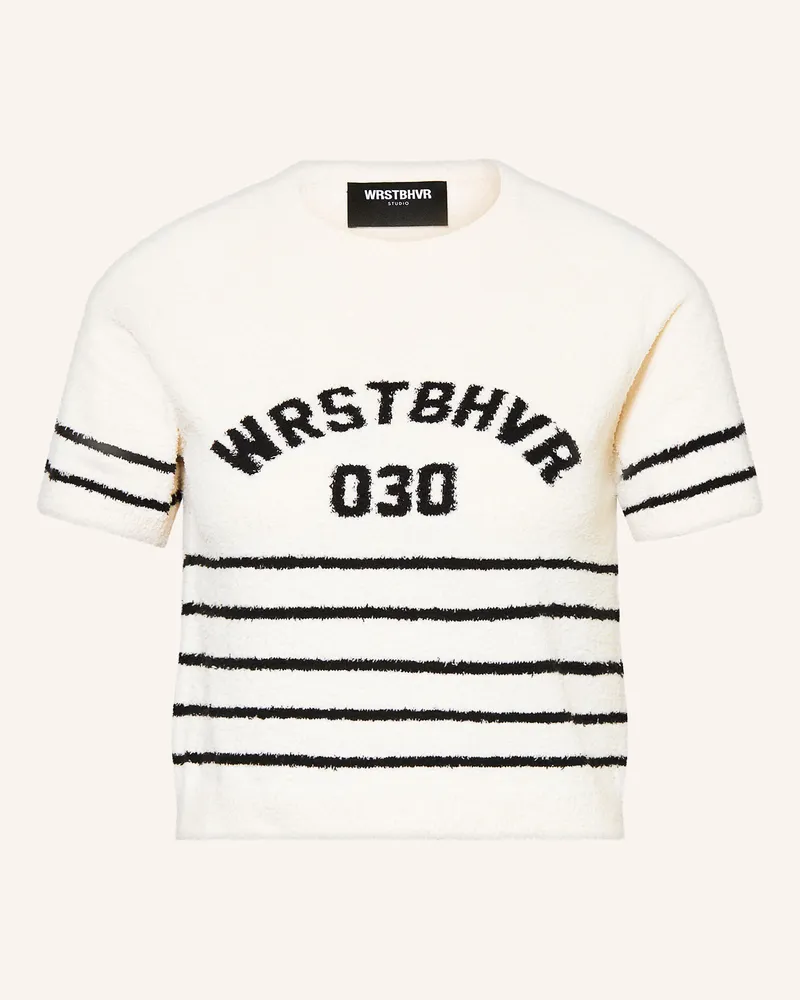 WRSTBHVR Cropped-Strickshirt MADY Ecru