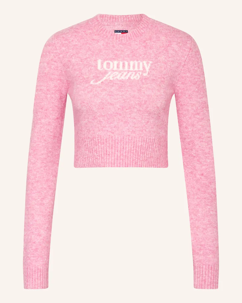 Tommy Hilfiger Cropped-Pullover Rosa