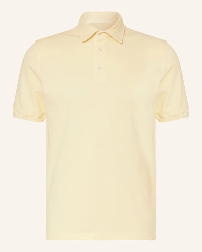 Fedeli Piqué-Poloshirt Hellgelb