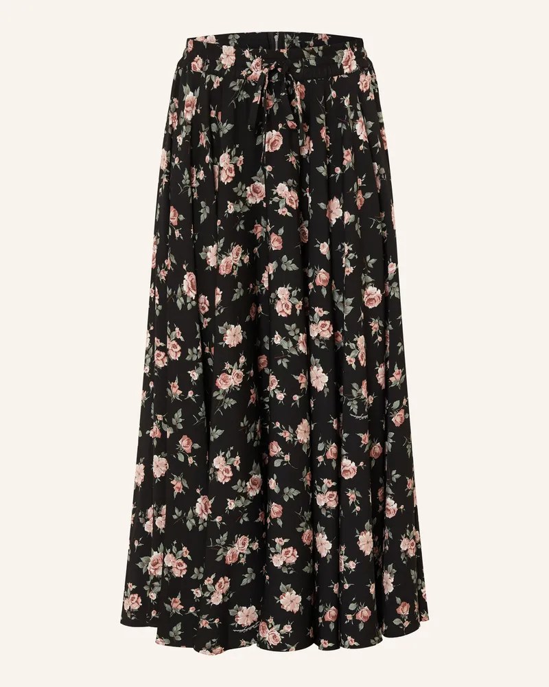 Dolce & Gabbana Seidenrock schwarz Schwarz