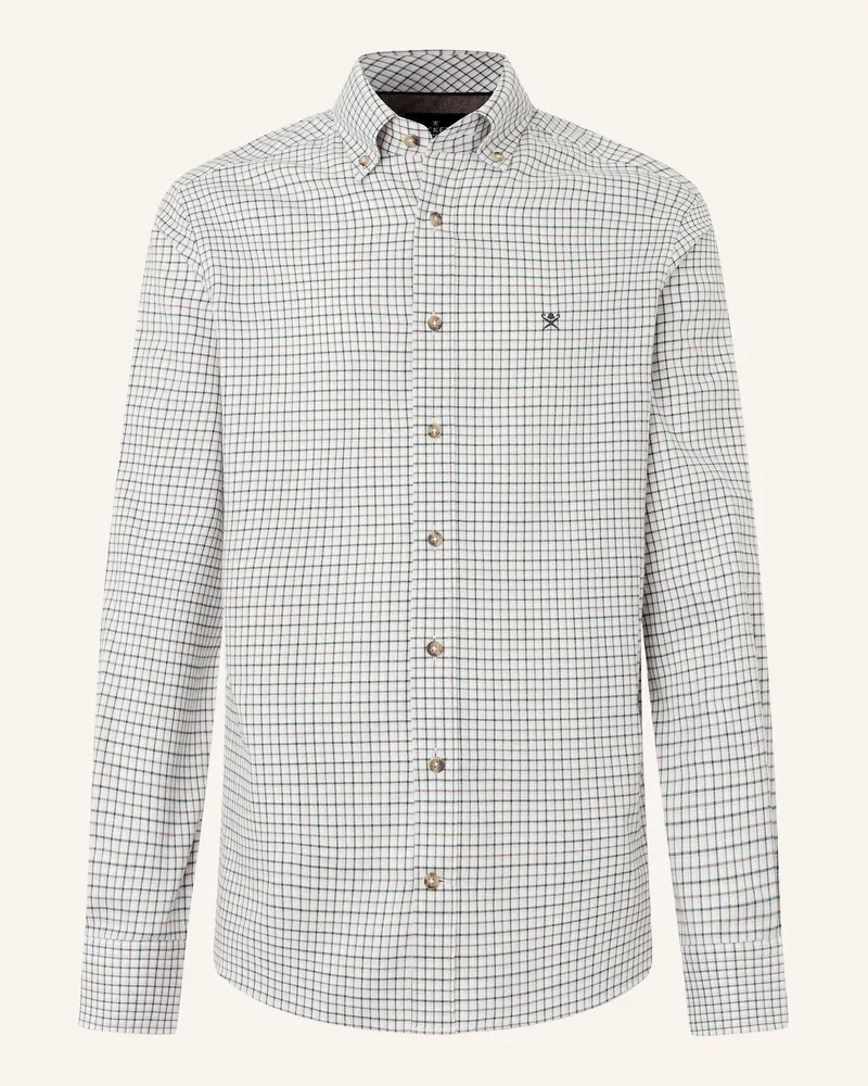 Hackett Freizeithemd Flannel Check gruen Grün