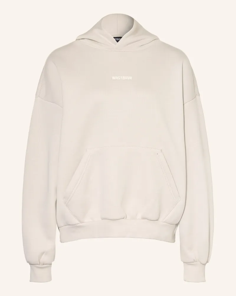 WRSTBHVR Oversized-Hoodie Garm beige Grau
