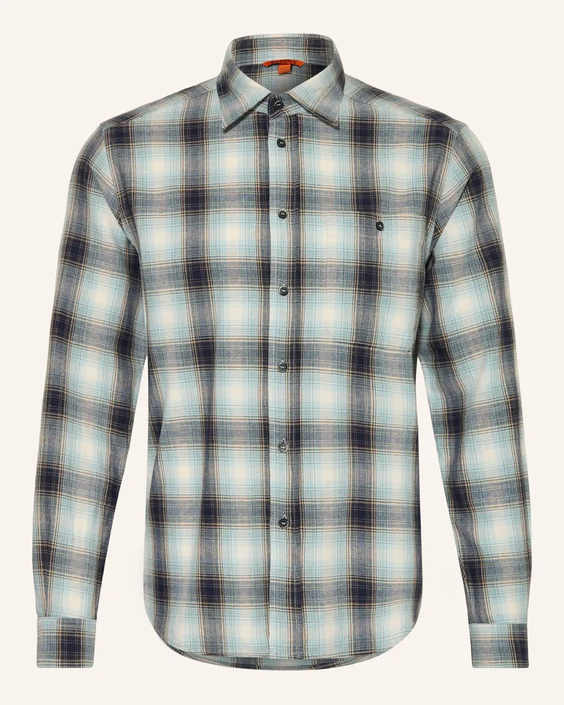 BARENA Hemd Faziol Regular Fit blau Blaugrau