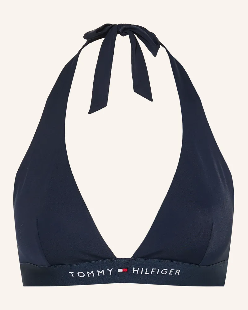 Tommy Hilfiger Neckholder-Bikini-Top blau Dunkelblau