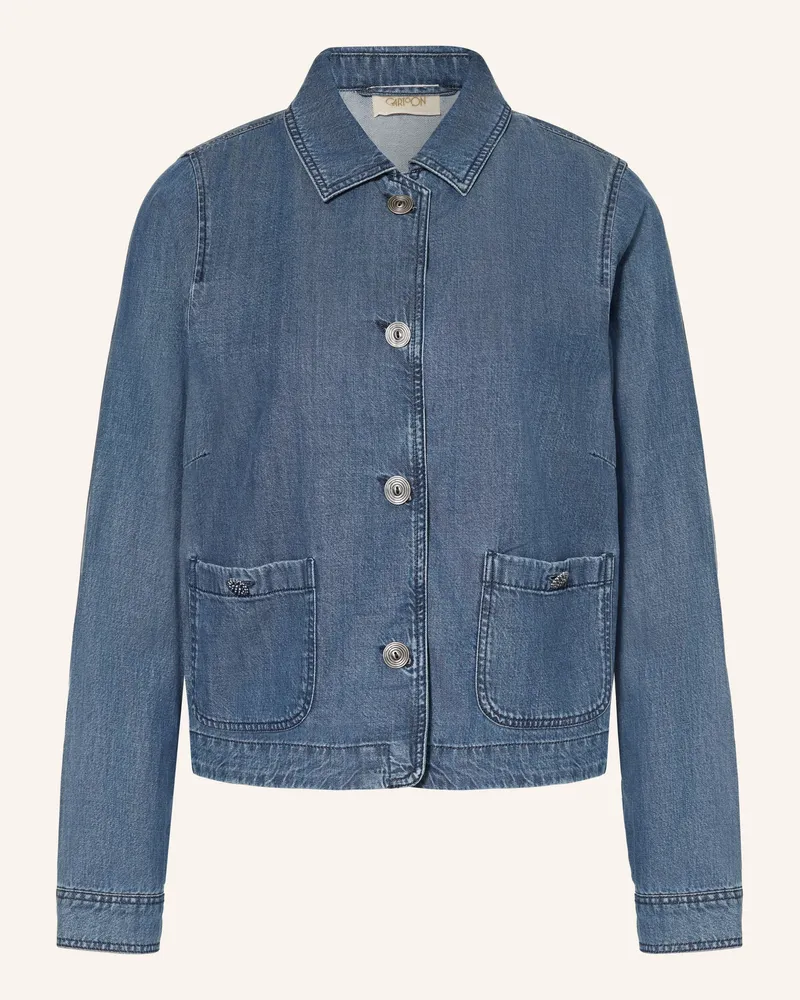 Cartoon Kastenjacke In Jeansoptik blau Blau