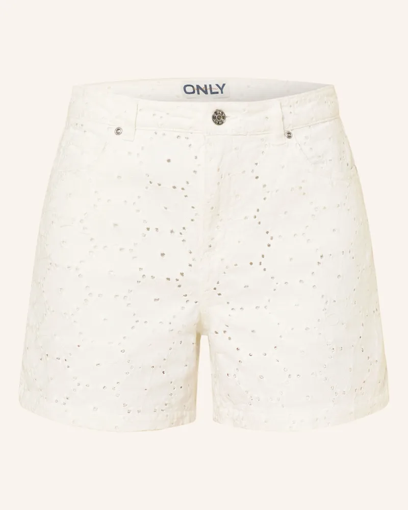 only Jeansshorts weiss Weiss