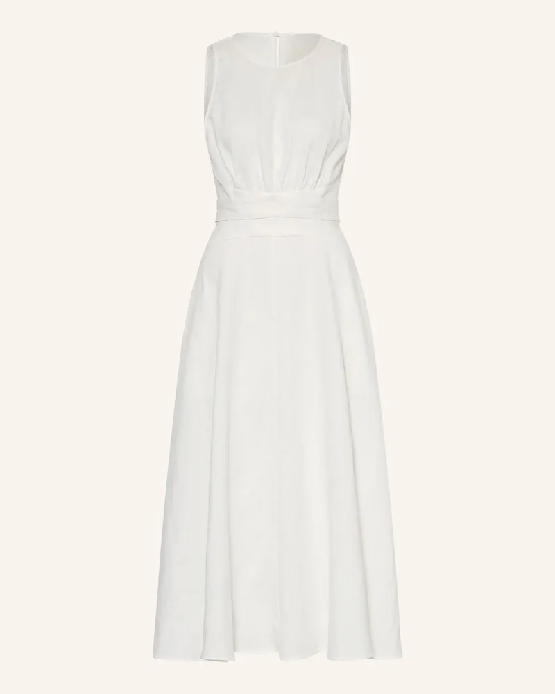 Reiss Kleid Hazel Mit Leinen weiss Weiss