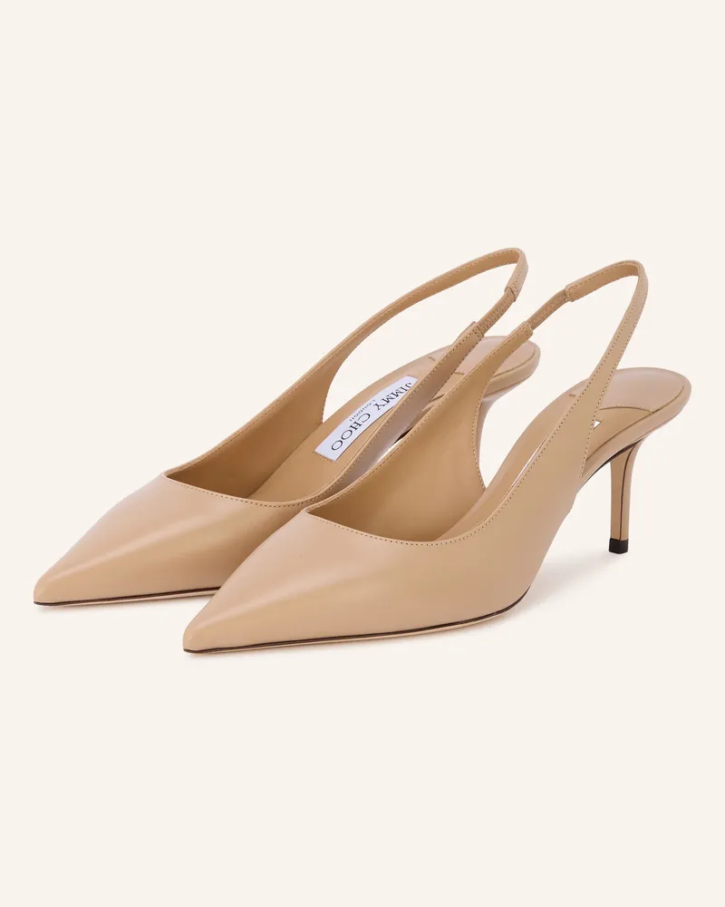 Jimmy Choo Slingpumps Love 65 beige Beige