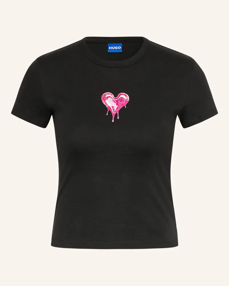 HUGO BOSS T-Shirt Dever schwarz Schwarz