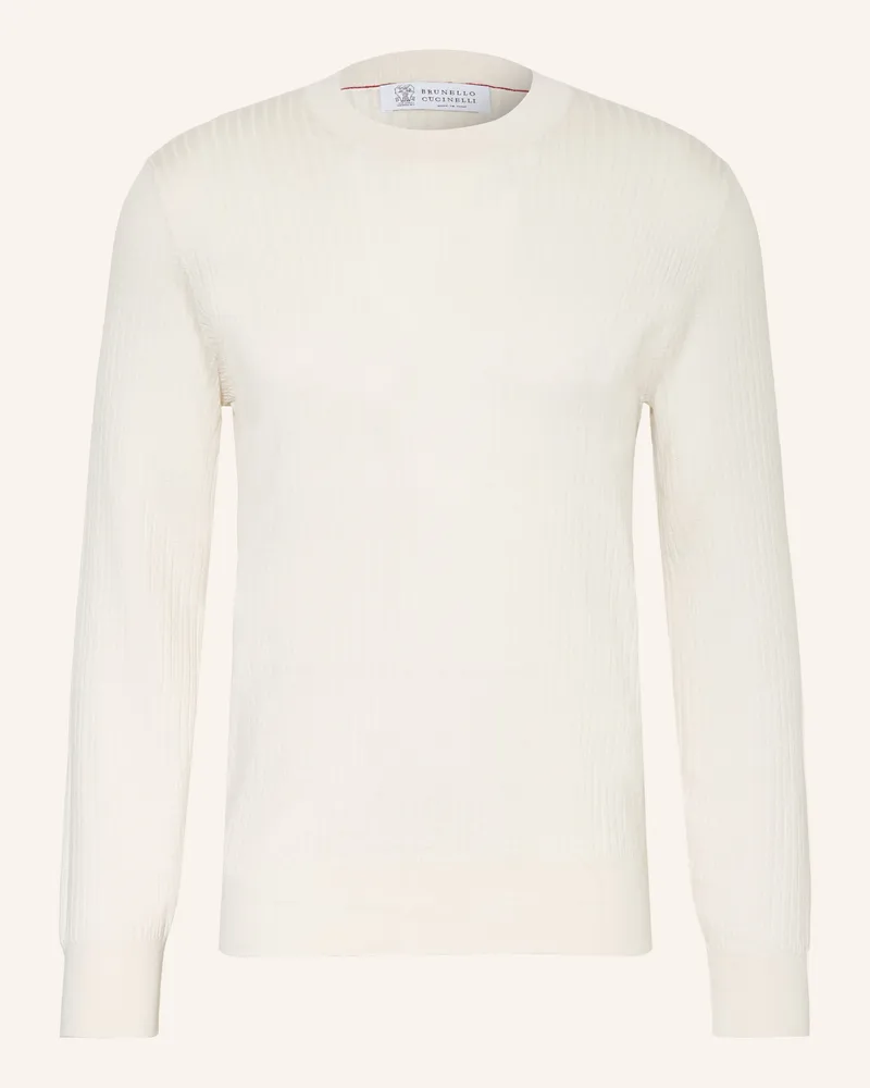 Brunello Cucinelli Pullover weiss Creme
