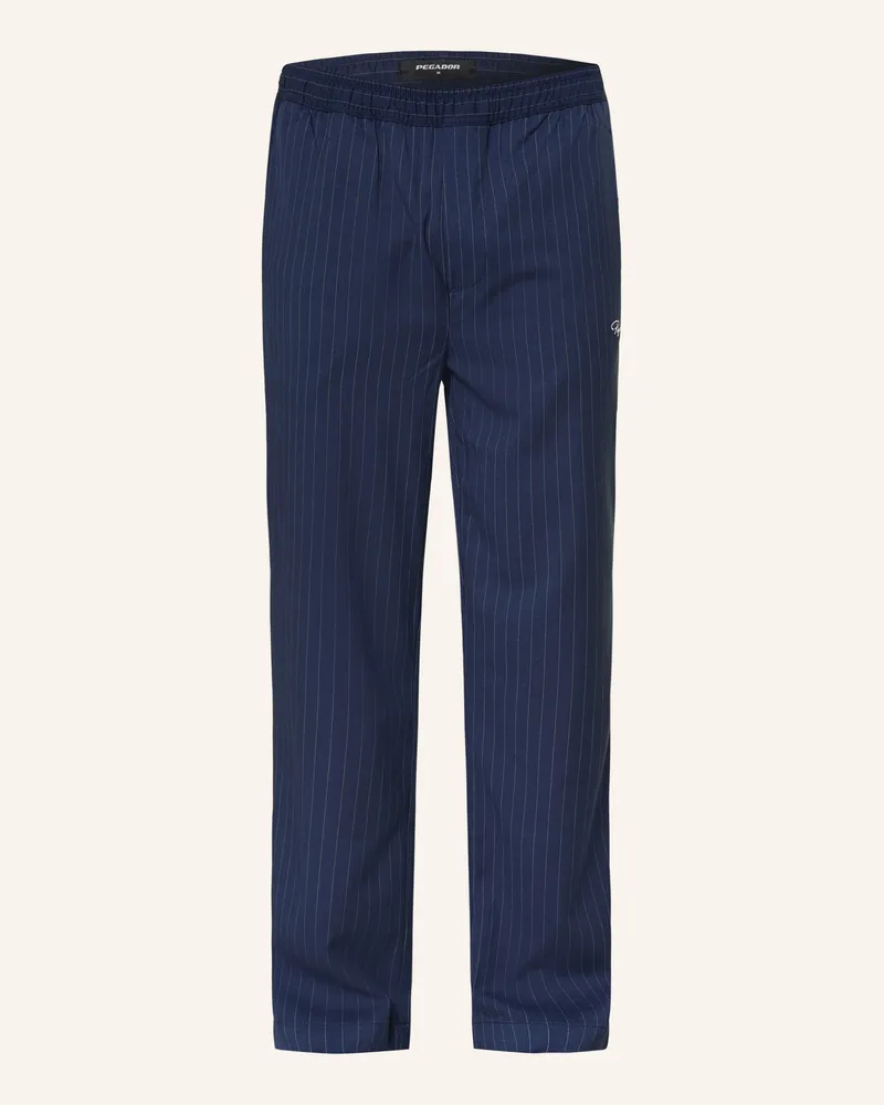 PEGADOR Hose Pikal Im Jogging-Stil Regular Fit blau Dunkelblau