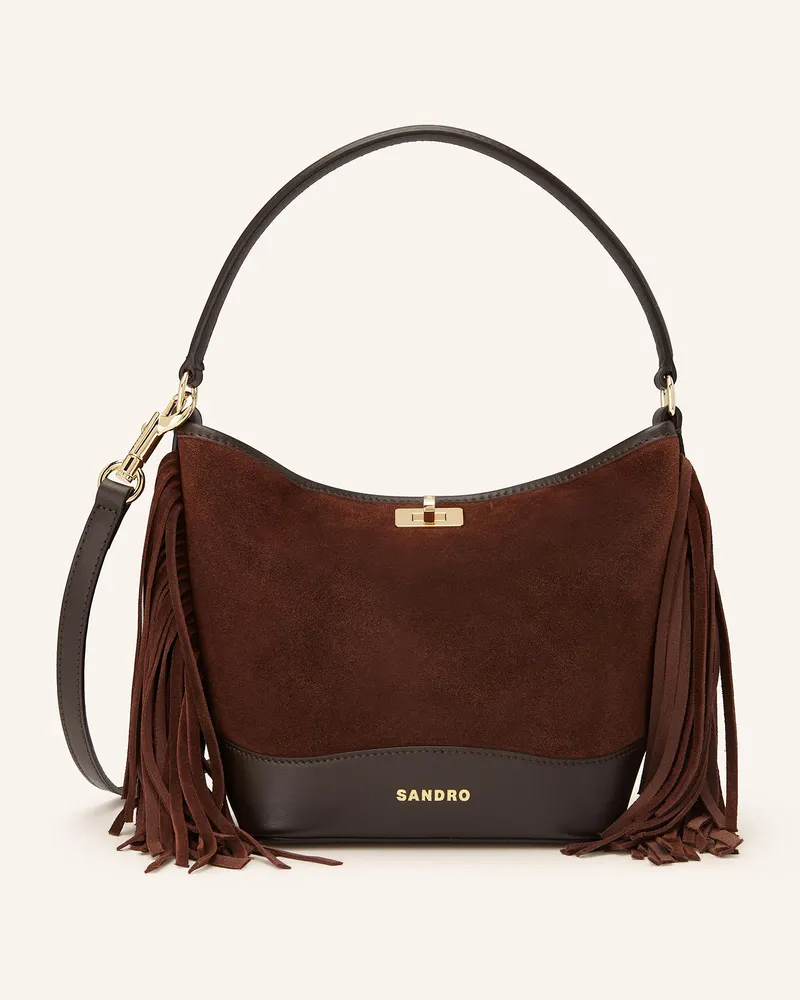 Sandro Handtasche Dunkelbraun