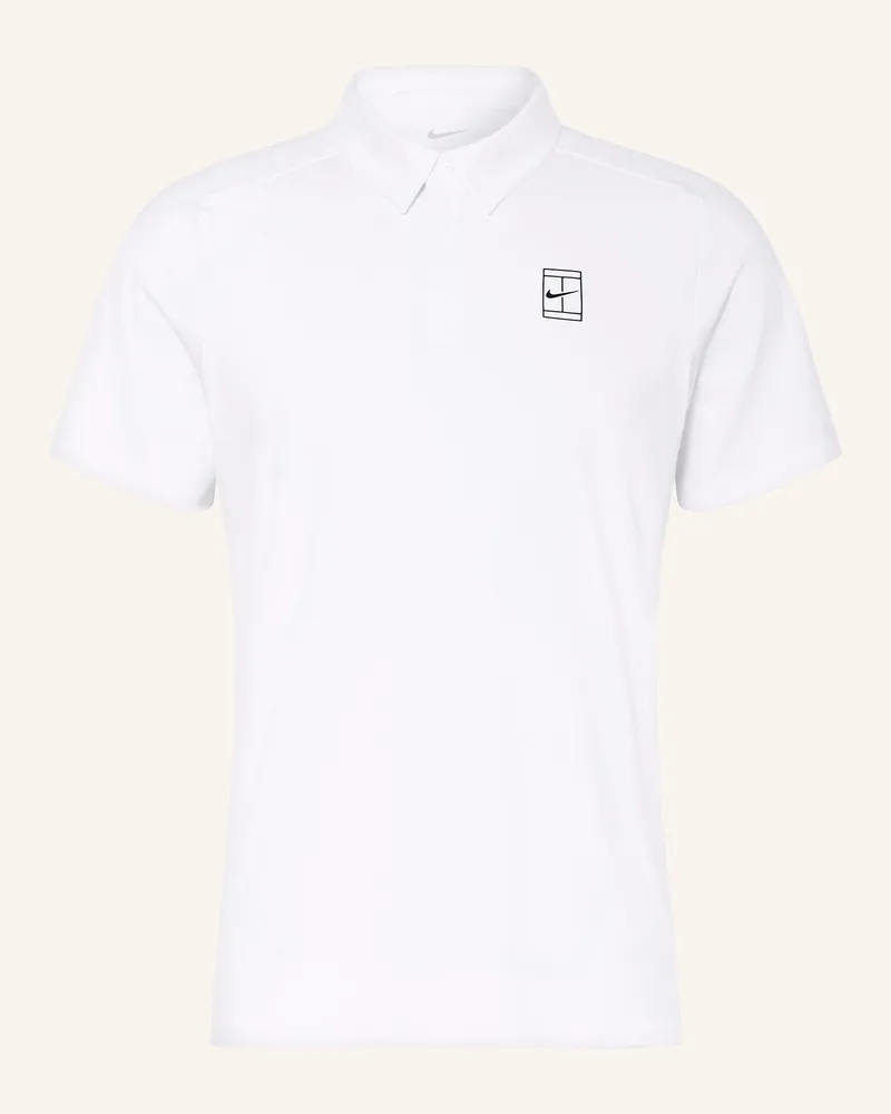 Nike Funktions-Poloshirt NIKECOURT ADVANTAGE Weiss