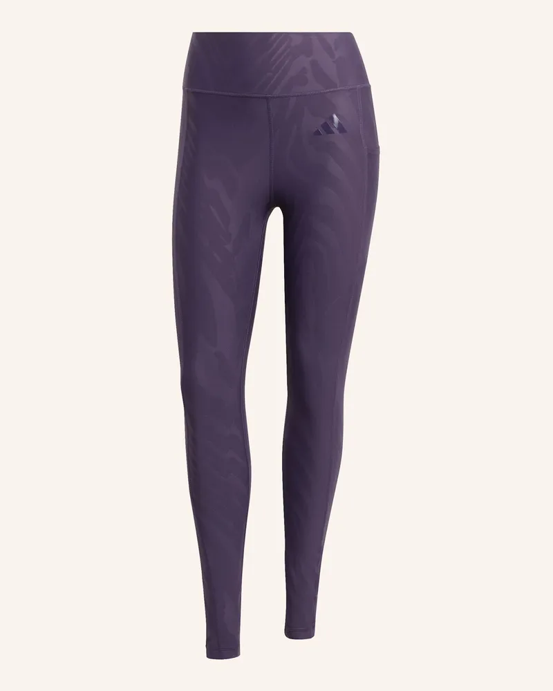 adidas OPTIME AOP FULL-LENGTH LEGGINGS Lila