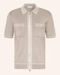 Reiss Strickhemd CHRISTOPHE Slim Fit Beige