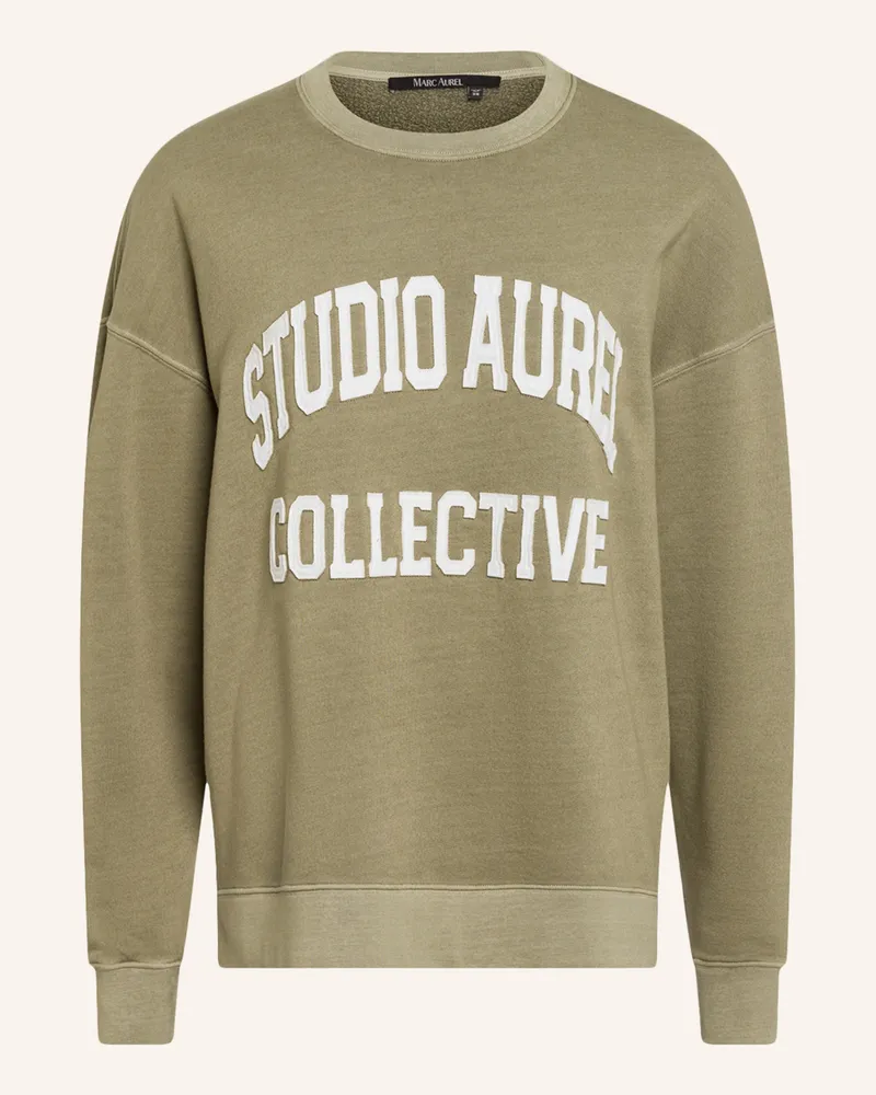 MARC AUREL Sweatshirt gruen Khaki