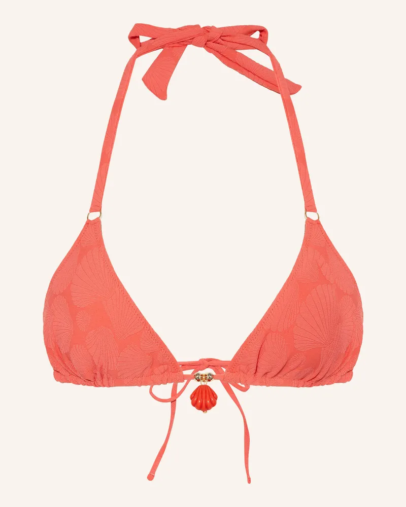 watercult Triangel-Bikini-Top Coastal Daydream orange Hellrot