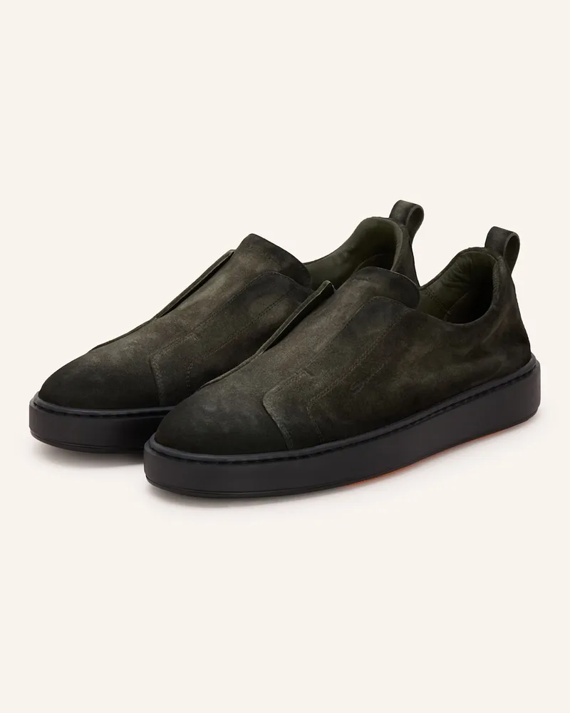 Santoni Sneaker VICTORY Dunkelgrün