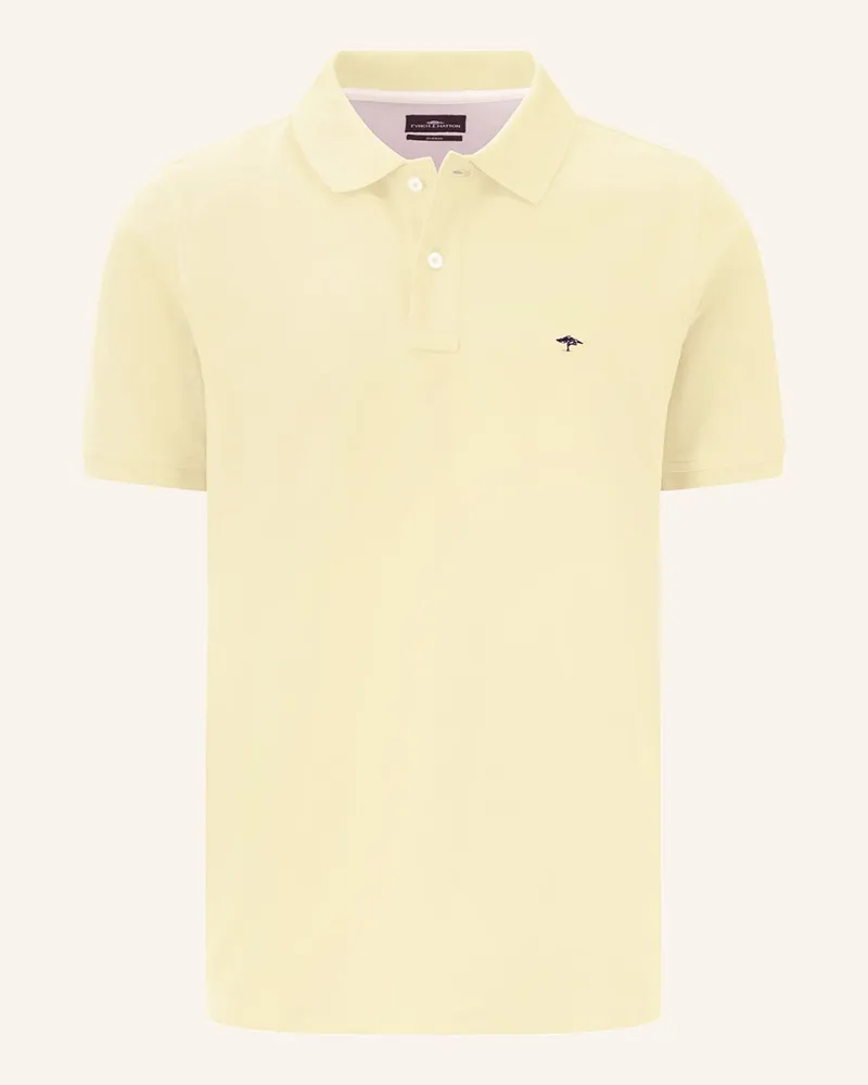 Fynch-Hatton Piqué-Poloshirt Gelb