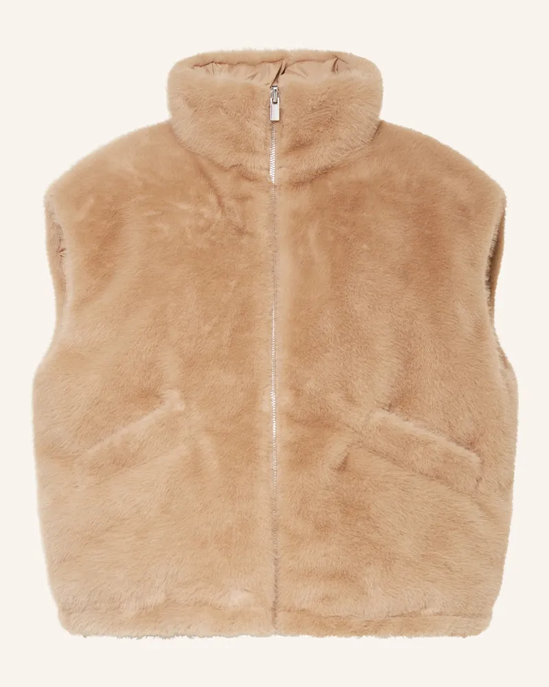 someday. Kunstfell-Weste VAARI zum Wenden Beige