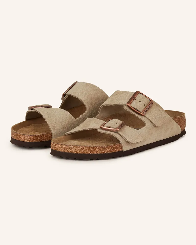 Birkenstock Pantoletten Arizona beige Taupe