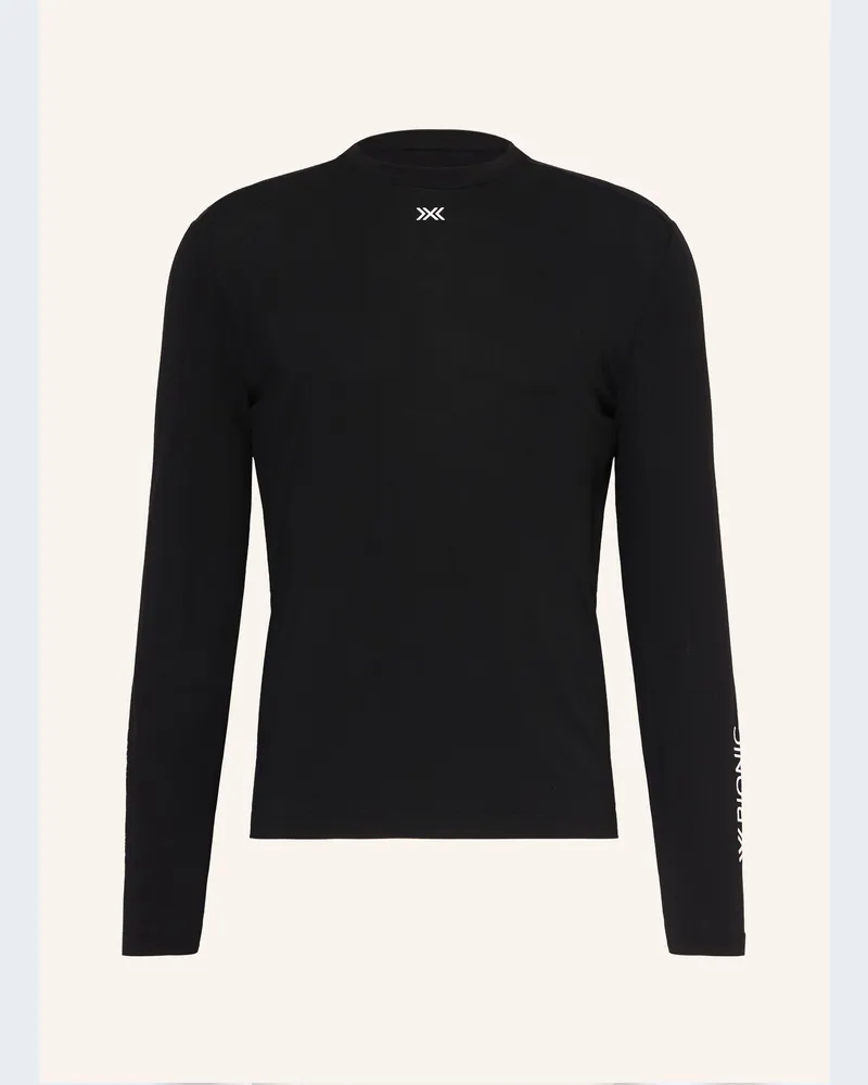 X-Bionic Funktionswäsche-Shirt Mightywool Light schwarz Schwarz